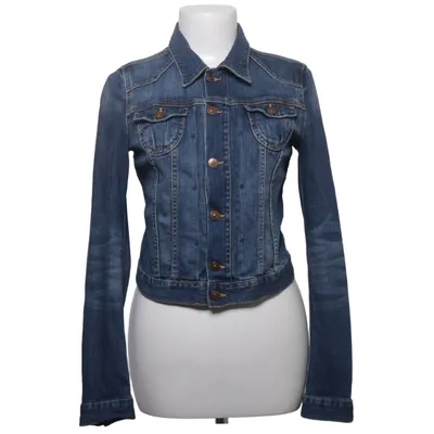 Spijkerjas (Blauw) van H&M Katoen, Elastaan