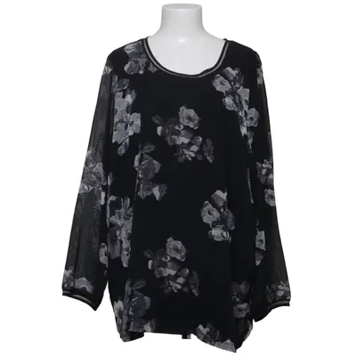 Blouse (Black, White) from No Secret Elastane, Polyester, Viscose