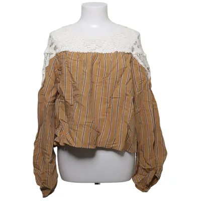 Blus (Beige, Vit) från Zara Woman Linne, Viskos