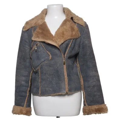 Veste en peau de mouton retournée (Gris, Marron) de POIS Acrylique, Polyester, Polyuréthane