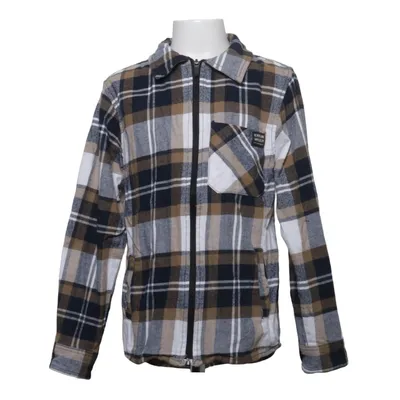 Flannel skjorte (Blå, Hvid, Beige) fra Young Bomuld