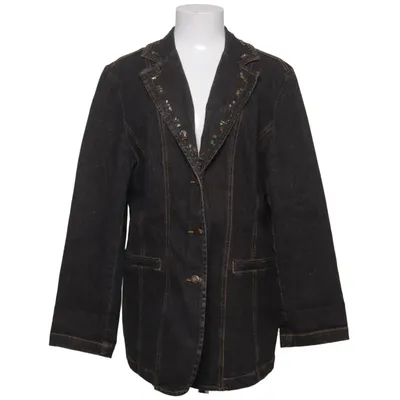 Veste en jean (Noir) de Meine GröBe Coton, Élasthane