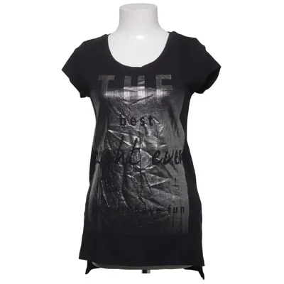 T-shirt (Zwart) van Geisha Katoen, Modal