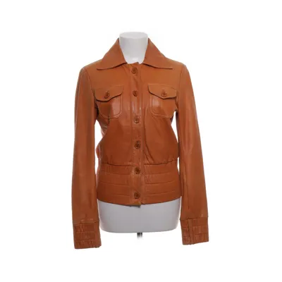 Läderjacka (Orange) från VILA Clothes Skinn