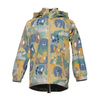 Rain jacket (Yellow, Multicolored) from Polarn O. Pyret Recycled polyester