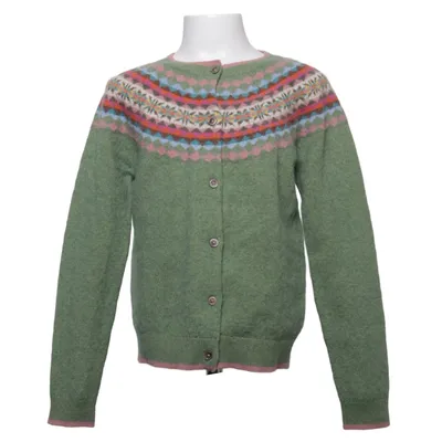 Strickjacke (Grün, Mehrfarbig) von Mini Boden Baumwolle, Polyamid, Wolle