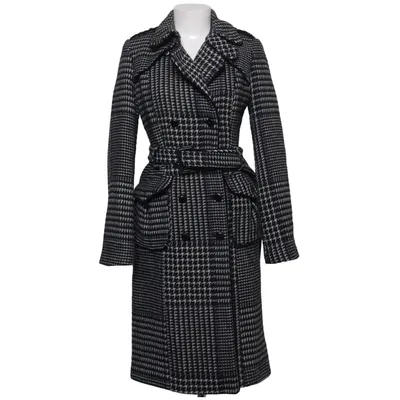 Frakke (Sort, Hvid) fra Victoria Beckham Polyester, Viscose, Uld