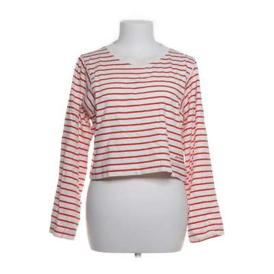 Långärmad t-shirt (Vit, Röd) från Dagmar Ekologisk bomull