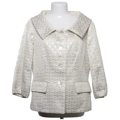Blazer (Beige) fra Dana Buchman Acetat, Akryl, Bomuld, Polyester