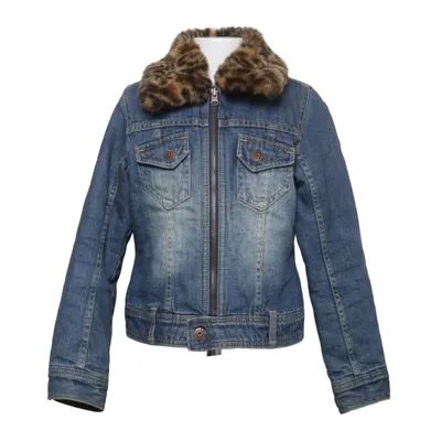 Lined denim jacket (Blue, Multicolored) from Kaxs by KappAhl Acrylic, Cotton, Polyester
