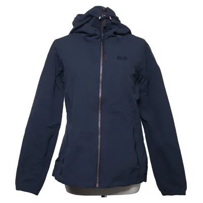 Regenjacke (Blau) von Jack Wolfskin Bio-Baumwolle, Polyamid