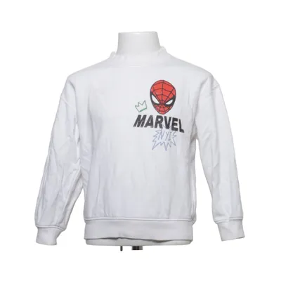 Collegetröja (Vit, Röd, Blå) från H&M x Marvel Bomull, Elastan, Polyester
