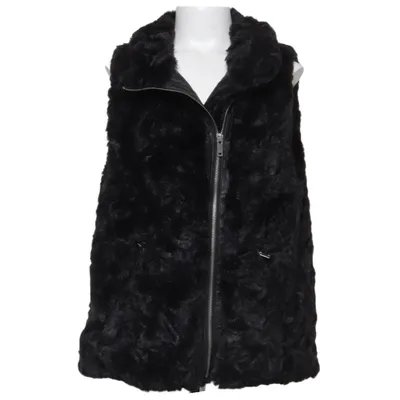 Outer vest (Black) from Zara Girls Acrylic, Polyester