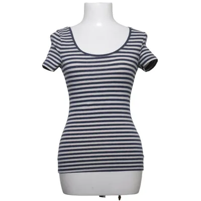 T-shirt (Blå, Vit) från H&M Basic Bomull, Elastan, Polyester