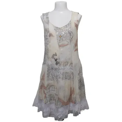 Kleid (Beige, Weiß, Mehrfarbig) von Elisa Cavaletti Polyester, Viskose