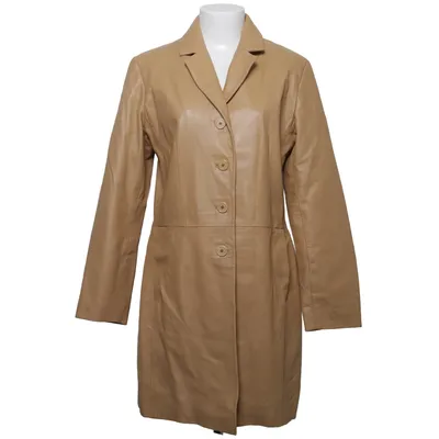 Läderkappa (Beige) från Hollies Stockholm Skinn, Polyester