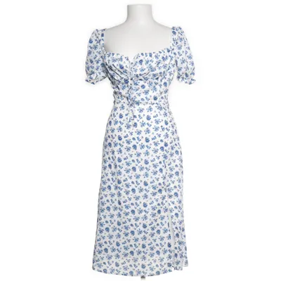 Maxi jurk (Wit, Blauw, Meerkleurig) van Shein Polyester