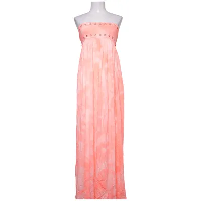 Långklänning (Rosa, Vit) från FAV Polyester, Viskos