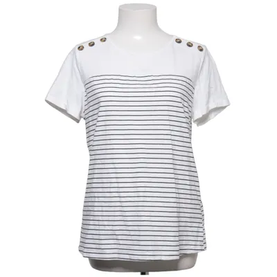 T-shirt (Wit, Zwart) van Emery Rose Katoen, Elastaan