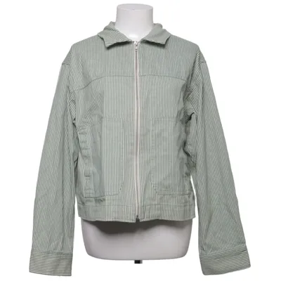 Jacket (Green, White) from ASOS Design Cotton