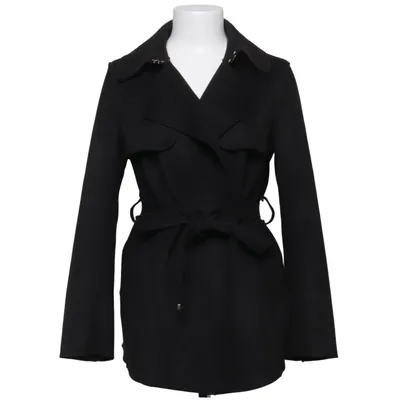 Frakke (Sort) fra H&M Polyester, Elastan