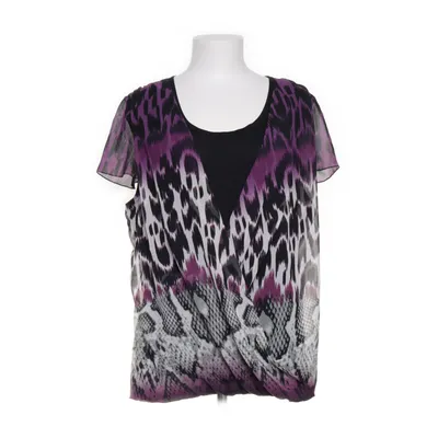 Top (Lila, Zwart, Meerkleurig) van George Polyester, Viscose