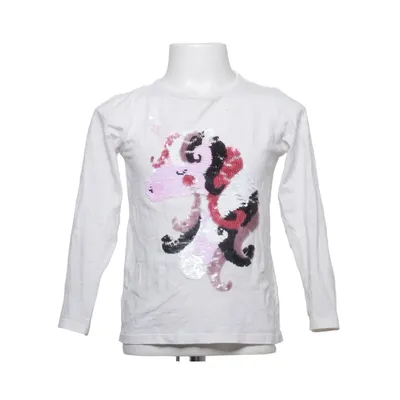 Långärmad t-shirt (Vit, Flerfärgad) från Lindex Kids Bomull, Elastan
