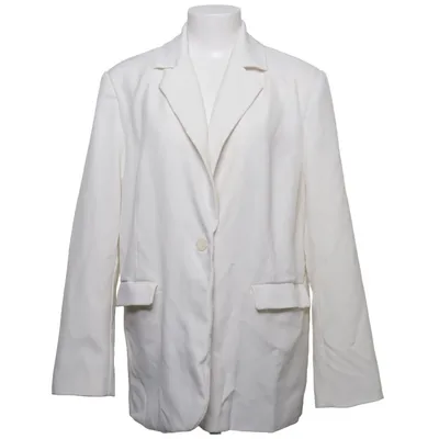 Blazer (Hvid) fra NA-KD Elastan, Polyester, Polyurethan
