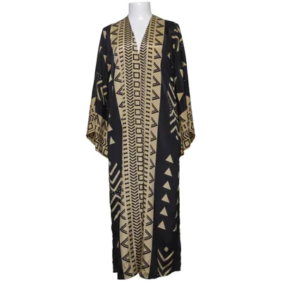 Yukata (Noir, Beige) de Mandala Viscose