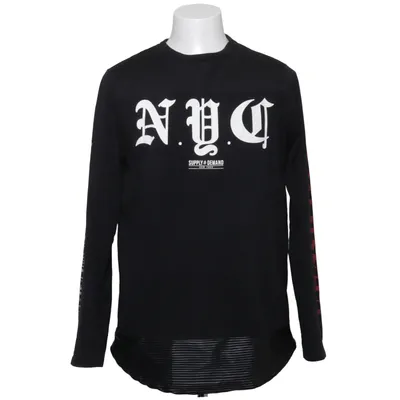Long sleeve T-shirt (Black, White, Red) from Supply & Demand Cotton, Polyester