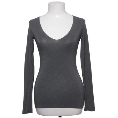 Lange mouwen shirt (Grijs) van Majestic Filatures Elastaan, Viscose