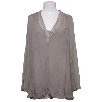Blouse (Gris) de V Milano Élasthane, Soie, Viscose