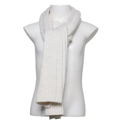 Halsduk (Vit) från Petit Bateau Bomull, Metallfiber, Polyester, Ull