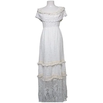 Robe longue (Blanc) de Flam Mode Polyester