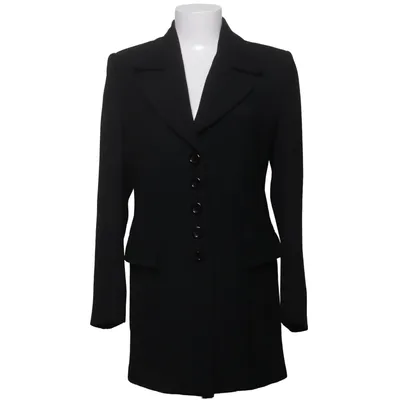 Manteau (Noir) de Lucky Polyester, Viscose