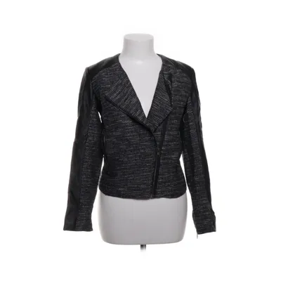 Bikerjakke (Sort, Hvid) fra Zoul Edition Bomuld, Elastan, Polyester, Polyurethan