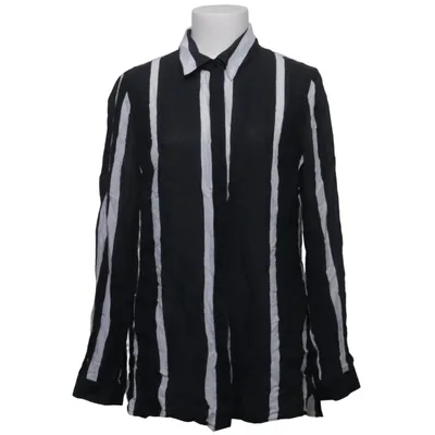 Skjorte (Sort, Hvid) fra Blacky Dress Bomuld, Silke