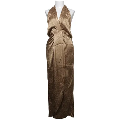 Halterneckklänning (Brun) från H&M Elastan, Polyester