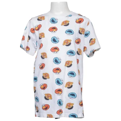 T-shirt (Hvid, Flerfarvet) fra Sesame Street Bomuld