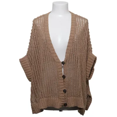 Cardigan (Bruin) van Repeat Luxury Katoen