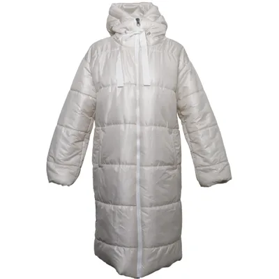 Winter coat (White) from Samdan Polyester