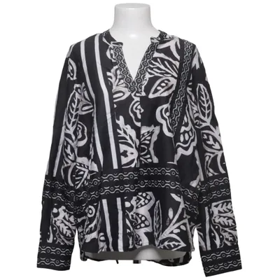 Blouse (Zwart, Wit) van Emily van den Bergh Katoen