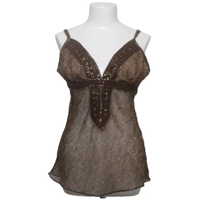 Tank Top (Brown, Beige) from Watcher Polyester