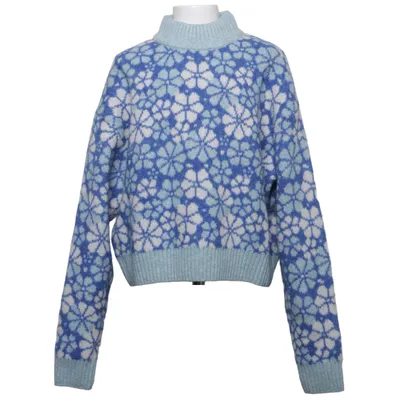 Sweater (Blå, Hvid) fra Zara Elastan, Uld