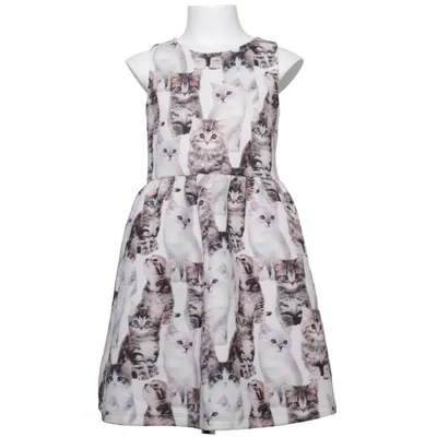 Jurk (Wit, Meerkleurig) van H&M Elastaan, Polyester