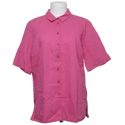 Short sleeve shirt (Pink) from Milano Italy Cotton, Linen