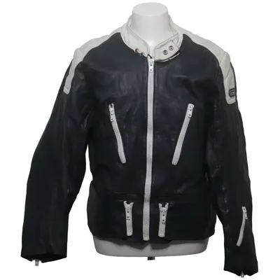 Motorcycle jacket (Black, White) from Hein Gericke Leather, Polyester
