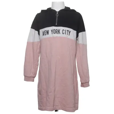 Kapuzenkleid (Pink, Schwarz, Weiß) von Uniq Young Baumwolle