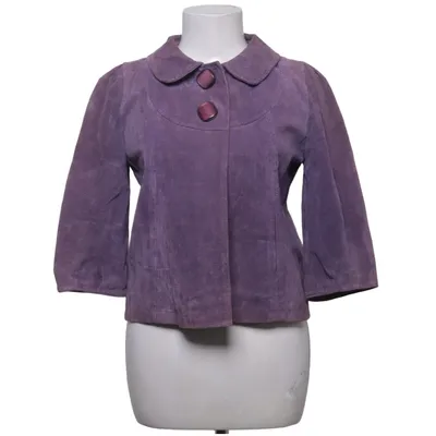 Läderjacka (Lila) från Papaya Skinn, Polyester