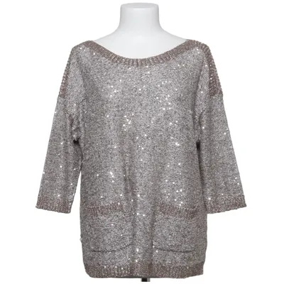 Strickpullover (Braun, Silber) von Phase Eight Acryl, Baumwolle, Metallfaser, Polyester